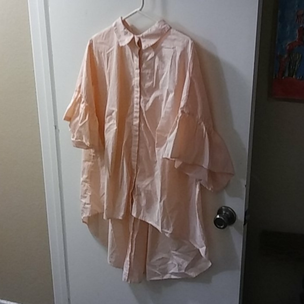 Women's Ava-Viv Plus Sz 3X Pink Blouse